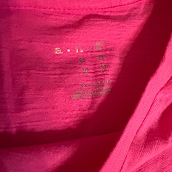 NWT XXL a new day Asymmetrical Pink Sleeveless Tank Top - Picture 2 of 4